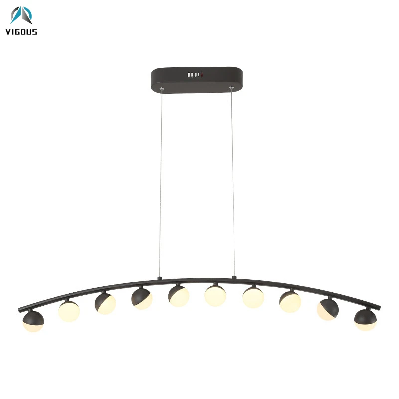 

Modern Modo Led Lustre 10 Light Straight Led Pendant Lights Dining Table Luminaire Led Hanging Lamp Minimalism Suspension Lamp