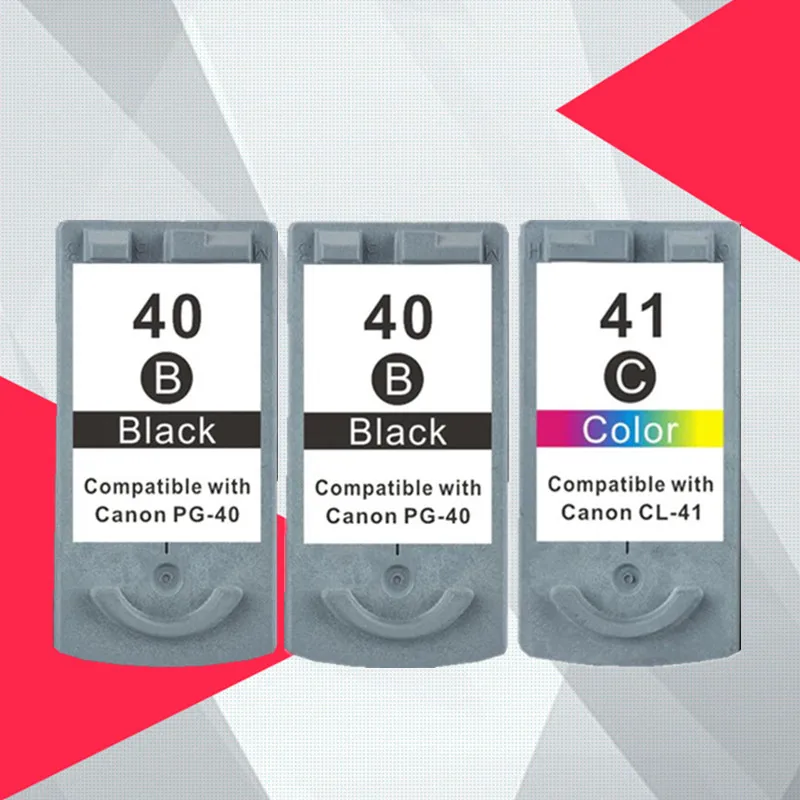 2BK 1COLOR Совместимые чернильные картриджи для Canon PG40 CL41 PG-40 CL-41 iP1600/IP1700/IP1800 PG 40 CL41 MP140 MP450 MP470 принтер - Цвет: 2BK 1COLOR