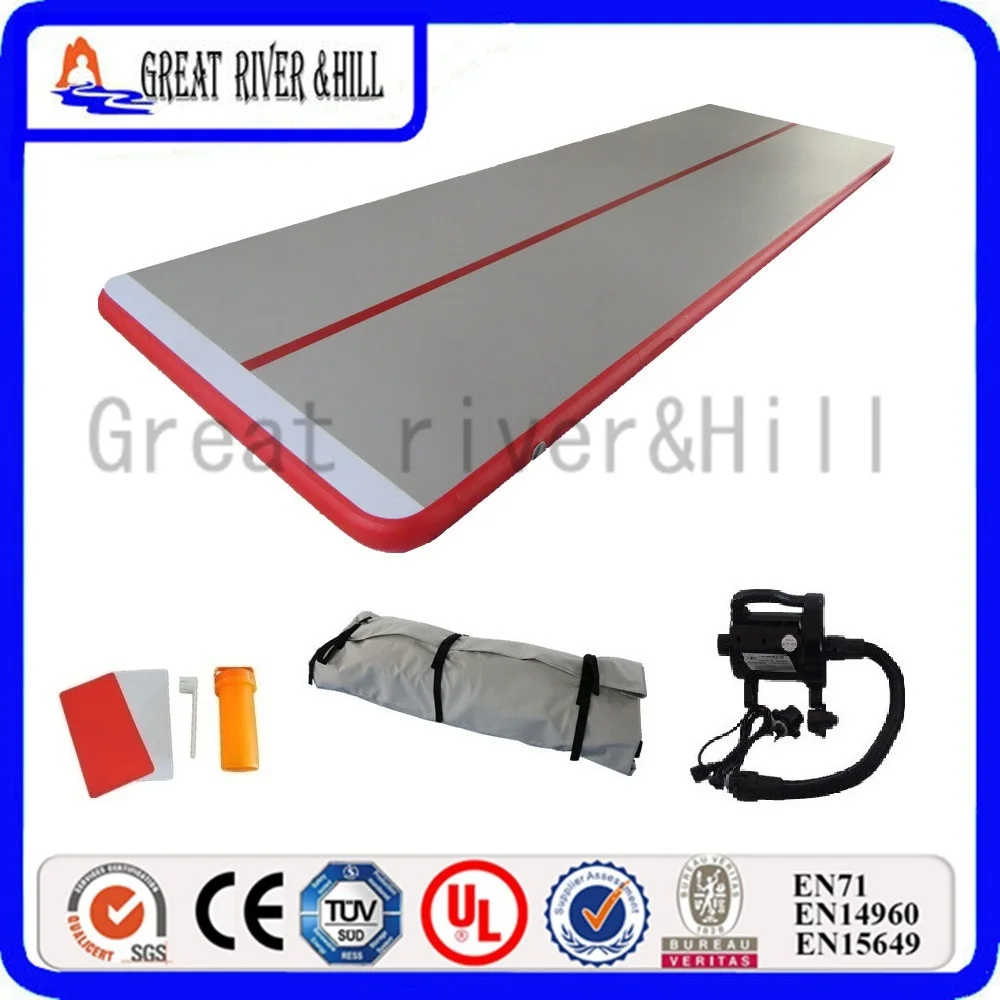 cheap inflatable air tumble track fitness equipment for gym training 19