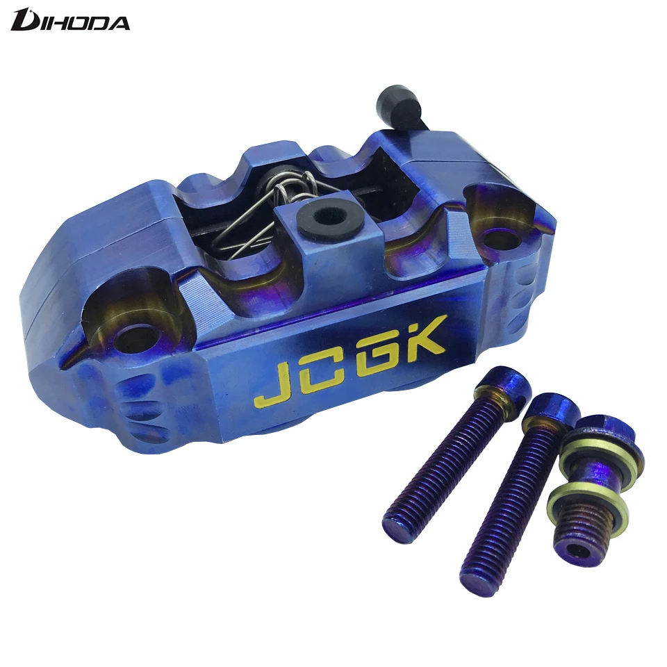 Universal Modification Electric Motorcycle Burning Blue Four Piston 82mm Brake Calipers Pump For
