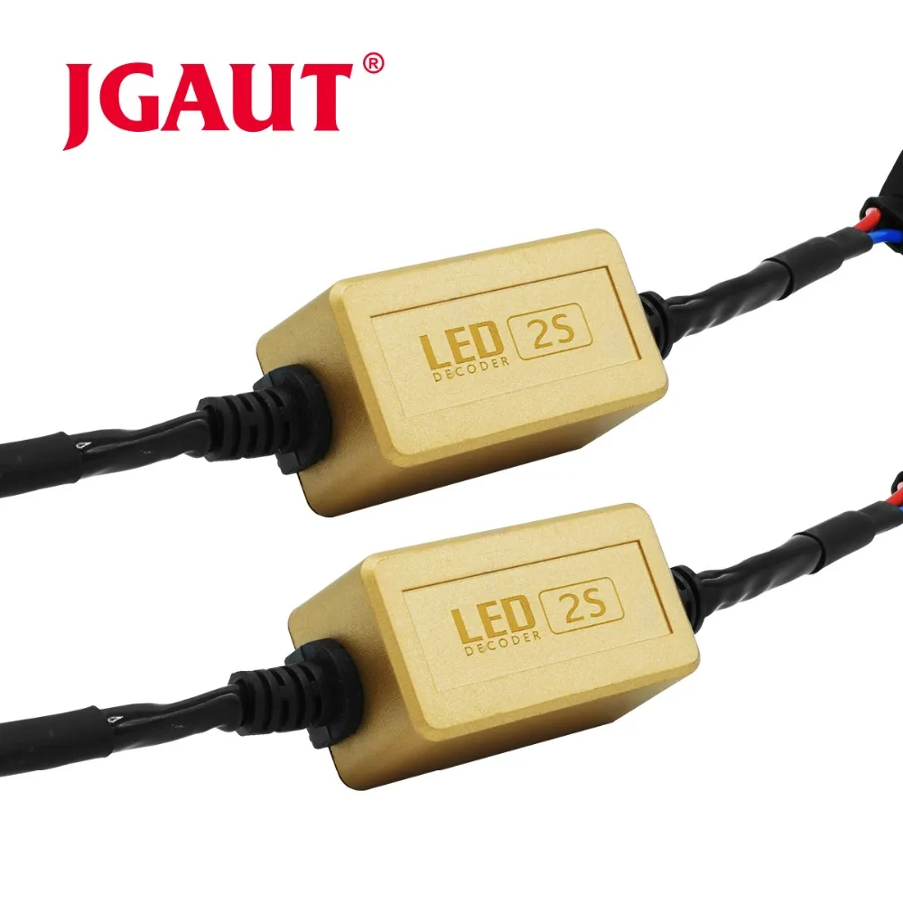 JGAUT H1 H4 H7 H8 H9 H11 HB3 9005 HB4 9006 светодиодный фары Противотуманные фары DRL led нагрузочный резистор Canbus Error Free проводной компенсатор, декодер