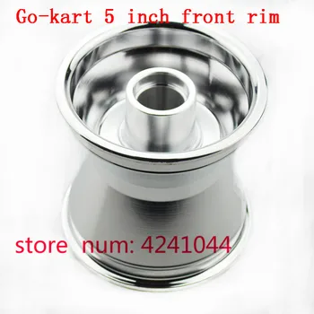 

5'' x130mm wide Bearing Aluminium alloy rims for 168 Go-kart F1 tail car 4 wheel drift Kart 10x3.60-5 10x4.50-6 front wheel hub