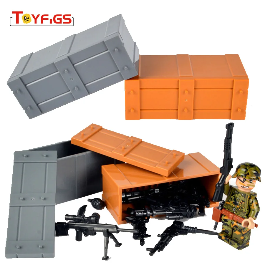 

Military legoingly Weapon box WW2 Gun Weapon figures building blocks Brick Compatible with Legoed toys gift for children gh30