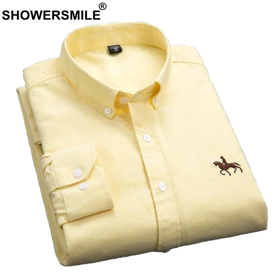 mens yellow slim fit shirt