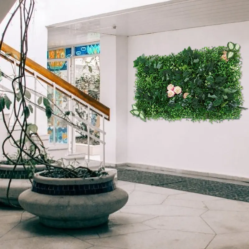 Моделирование газон растений стены пластиковые цветы свадебный зал фоновая стена отеля украшения Зеленые искусственные растения для дома сад