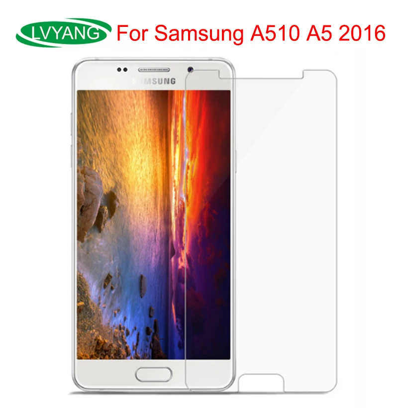 For Samsung Galaxy A510 A5 2016 Tempered Glass sFor A510F A5109 glass Explosion Proof Screen Protector Coverage Guard | Мобильные