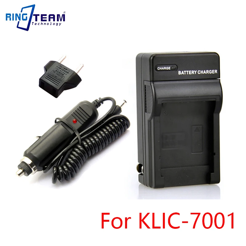 Зарядное устройство для аккумуляторов 10 компл./лот KLIC-7001 2 K 7001 DV и адаптер