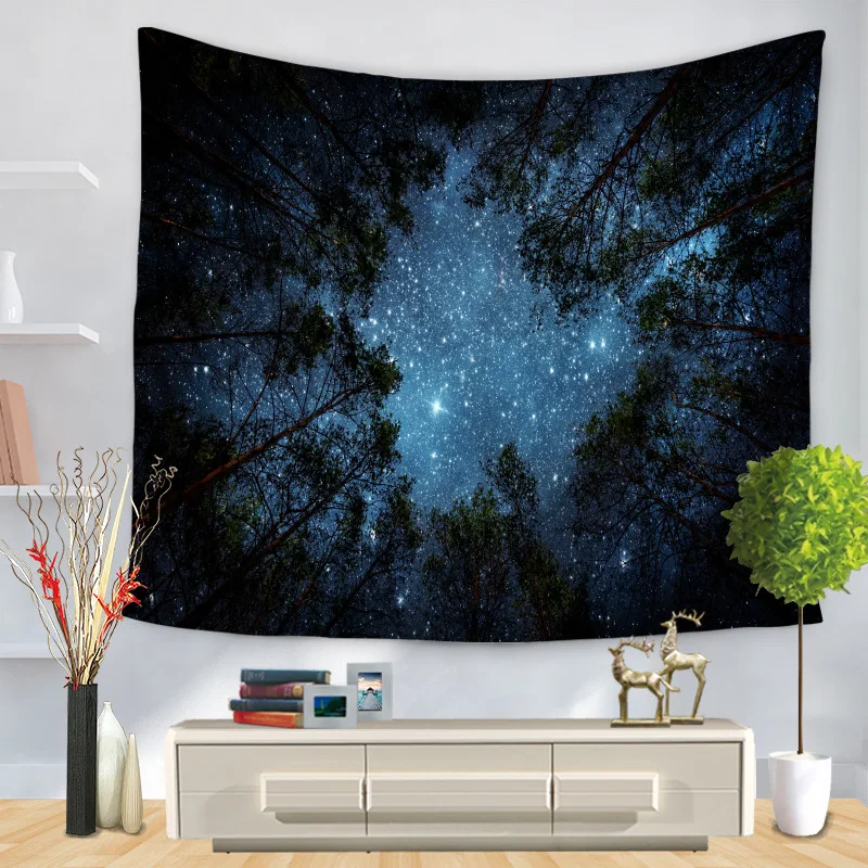 

Celestial Sun Moon Forest Mandala Wall Hanging Tapestry Boho Wall Cloth Tapestries Mandala Beach Towel Teli Da Parete