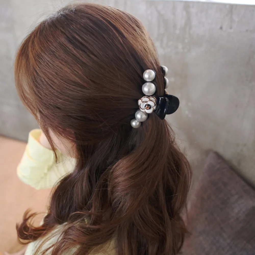 332 27 De Réductionpince à Cheveux Fleur Camélia Perles Artificielles Accessoires De Cheveux Barrettes élégantes Qualité Pince Queue De Cheval