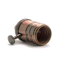 Античная латунная лампа разъем с винтовым зажимом на переключатель включения/выключения E26/E27 в винтажном стиле, в стиле Эдисона от китайского патрон