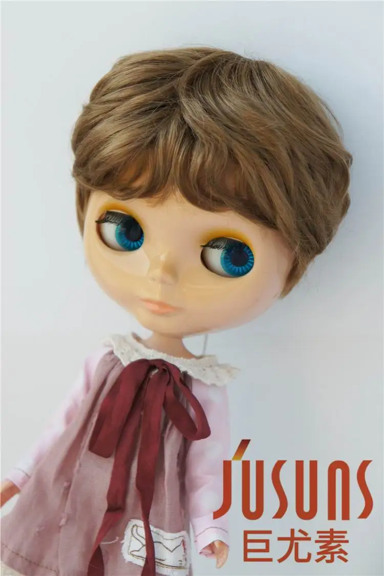 JD192 Blyth куклы парики 23-25 см синтетический мохеровый парик BJD кукла парик природа мальчишеские 9-10 дюймов куклы аксессуары