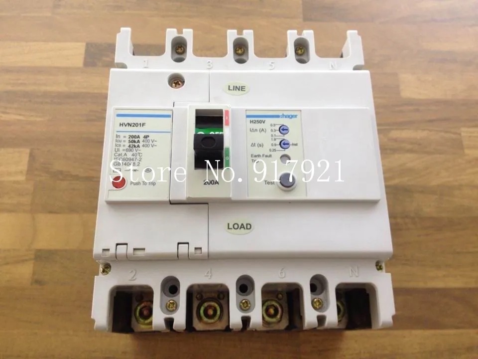 

[ZOB] Hagrid HVN201F residual current circuit breaker H250V 4P200A