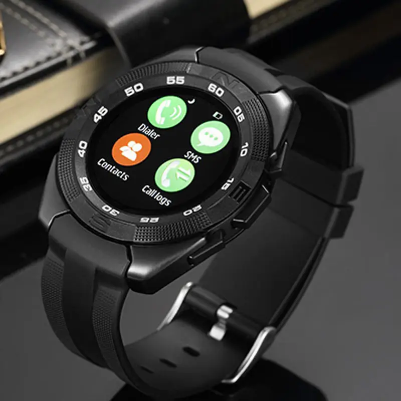 Мужчины Смарт телефон часы Сердечного ритма Step counter Секундомер Ультра тонкий