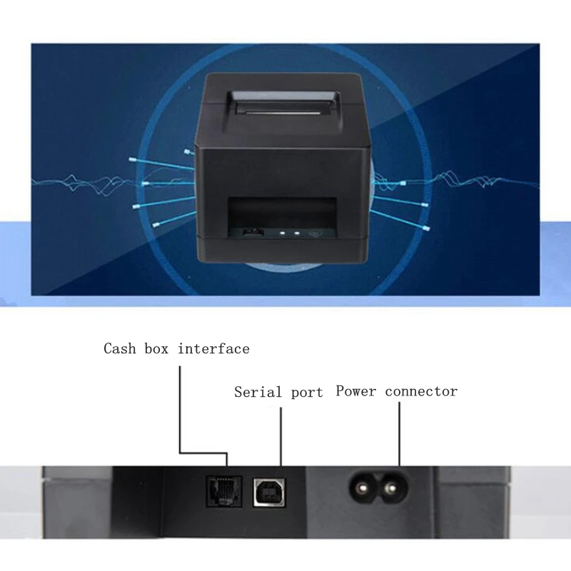 HPRT термопринтер 58 мм USB Bluetooth беспроводное соединение принтер Чековая этикетка логотип принтер мини термопринтер