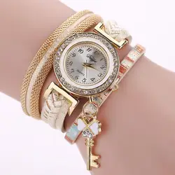 Для женщин часы лучший бренд класса люкс Chic вязать браслет часы женские декоративные часы Элегантный свежий наручные % 9