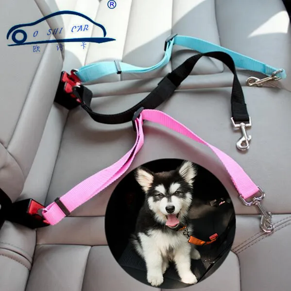 New Thicken Adjustable Dog Cat Pet Car Safety Seat Belt/high quality nylon fabric Pet collars Keep your dog safely restrained