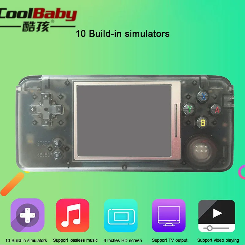 Coolbaby RS-97 Ретро портативная игровая консоль портативные мини-видео игровые плееры MP4 MP5 воспроизведение Built-in3000 игры детские подарки