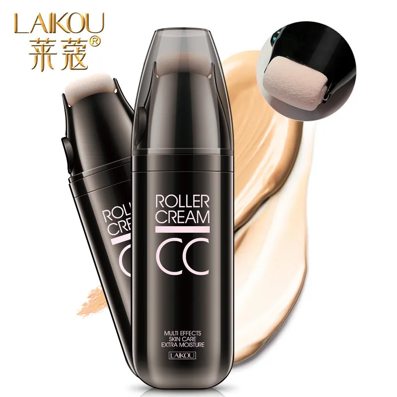 

LAIKOU Roller Design CC Cream Whitening Isolation Concealer Moisturizing Waterproof Face Foundation Beauty Make Up Air Cushion