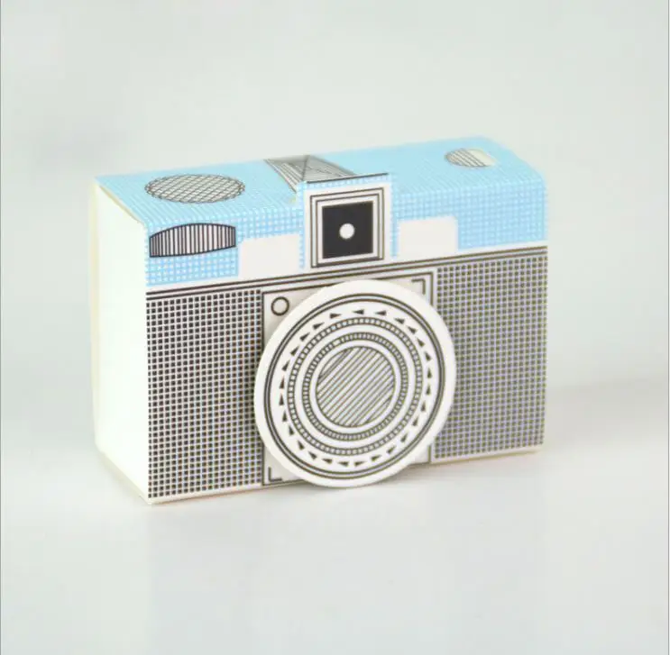 

50pcs Camera Shaper Candy Boxes Baby Birthday Guest Chocolate Event Supplies Dragees Bonbonniere Baptism Detalles Para Bautizo