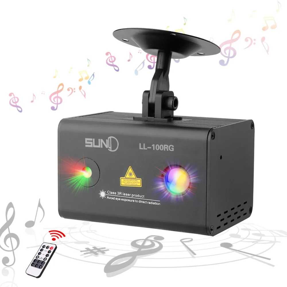 

SUNY Mini Party Laser Lights RG Meteor Dots Projector RGB LED Wavy Galaxy Indoor Stage Laser Light For Home Disco Bar (LL-100RG)