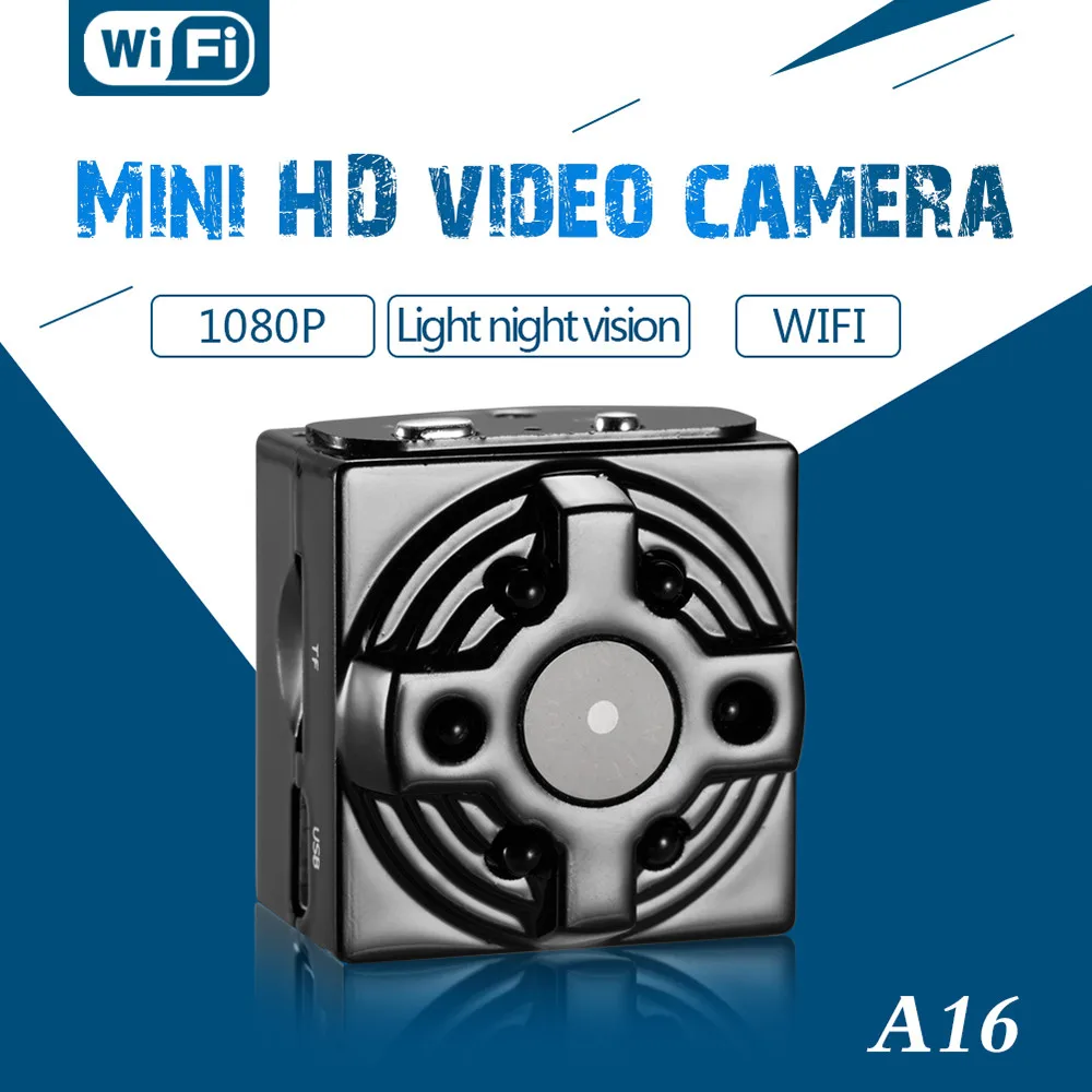 

mini DV CAM WiFi IP network camera HD1080P Nanny recorder Night Vision IR A16 11.7