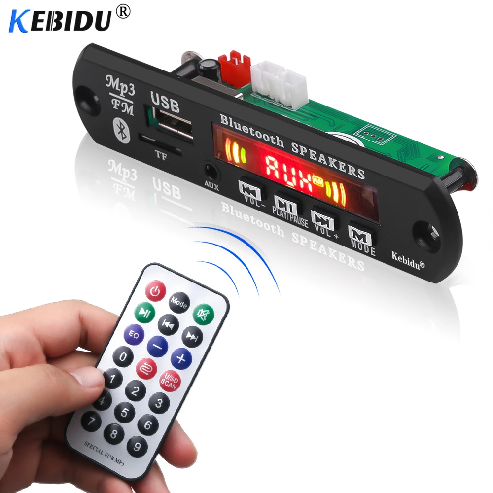 Mp3 плеер KEBIDU автомобильный с поддержкой USB Bluetooth 5 0 функцией громкой