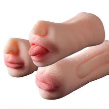 Realistic Oral 3D Deep Throat Male Masturbator Artificial Vagina Pocket Real Pussy Blowjob Erotic Adult Sex Toys For Men