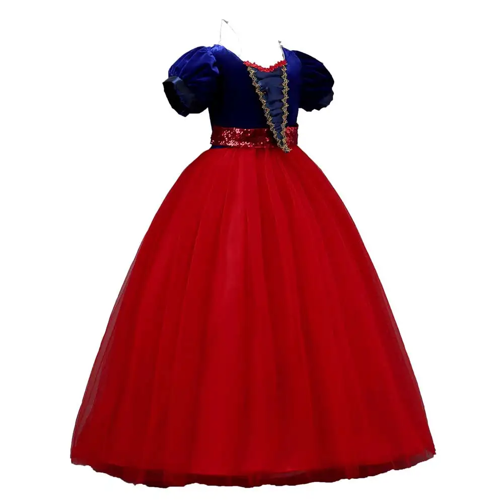 

Children Snow White Princess Dress Party Festive Holiday Fancy Dresses Cosplay Tutu Dress Size120-170 Performance Queen Vestidos
