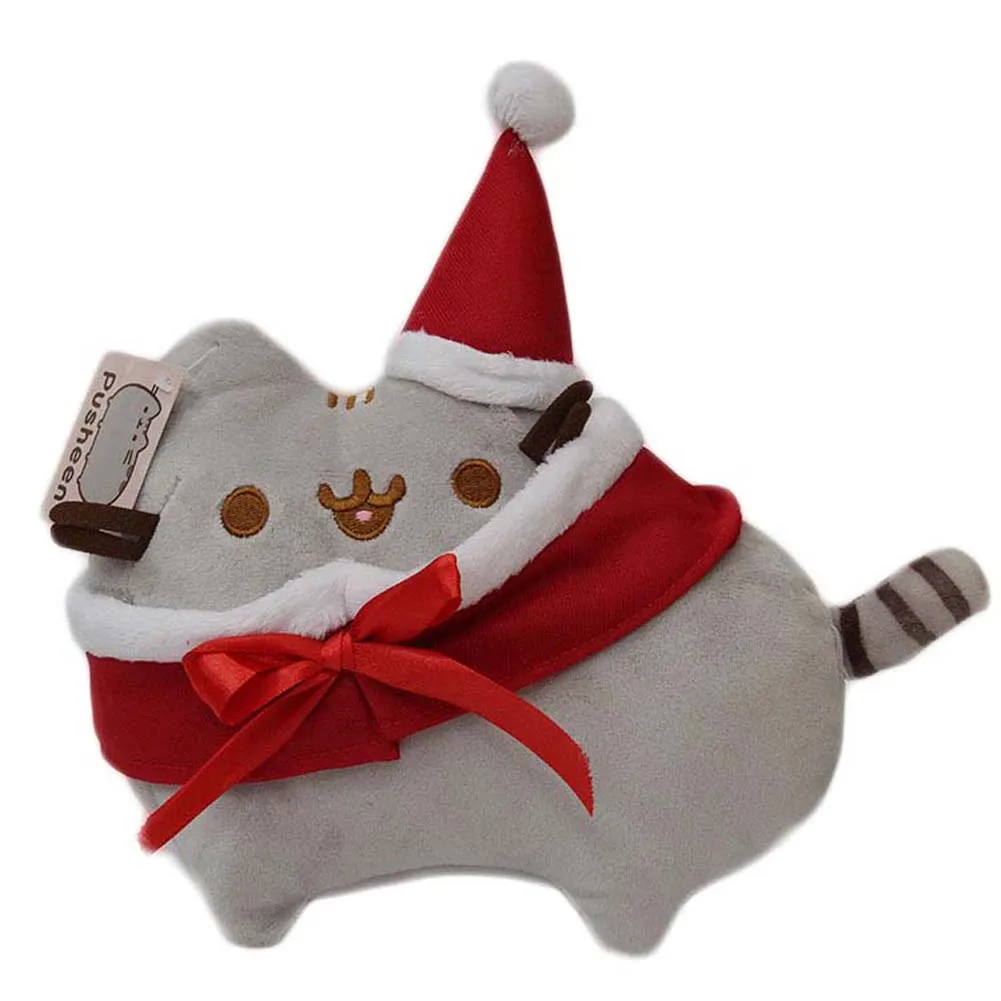 

Christmas Cos Santa Claus New Cartoon & Eevee The Cat Plush Toys Lovely Animal Smile Cat Plush Keyring Doll Kids Gift