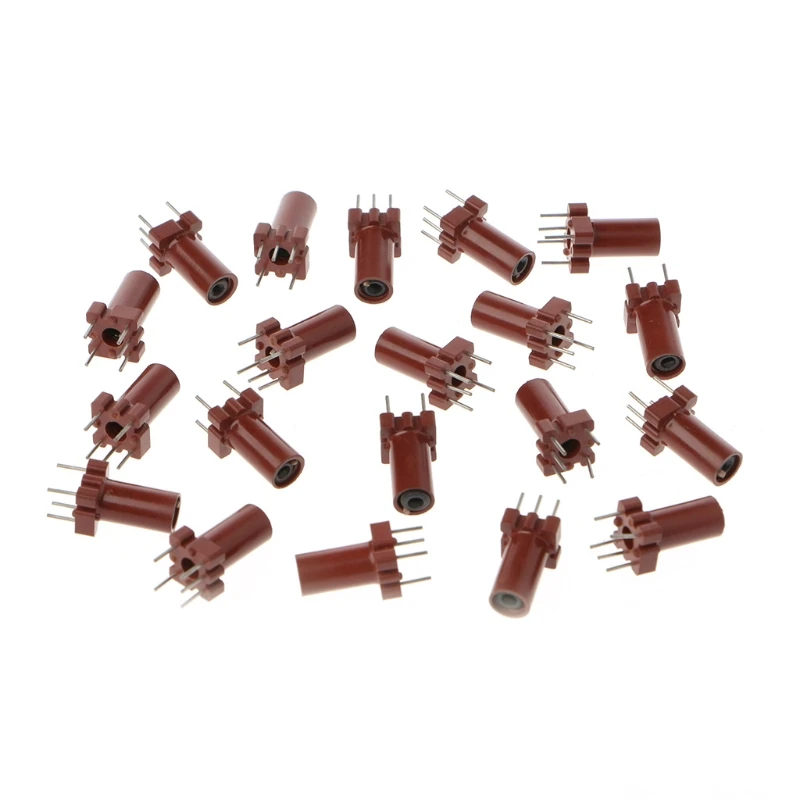 

20 Pcs Adjustable Inductor Shell Skeleton Empty Ferrite Core No Inductor Coil 25-100MHZ Inductors Integrated Circuits