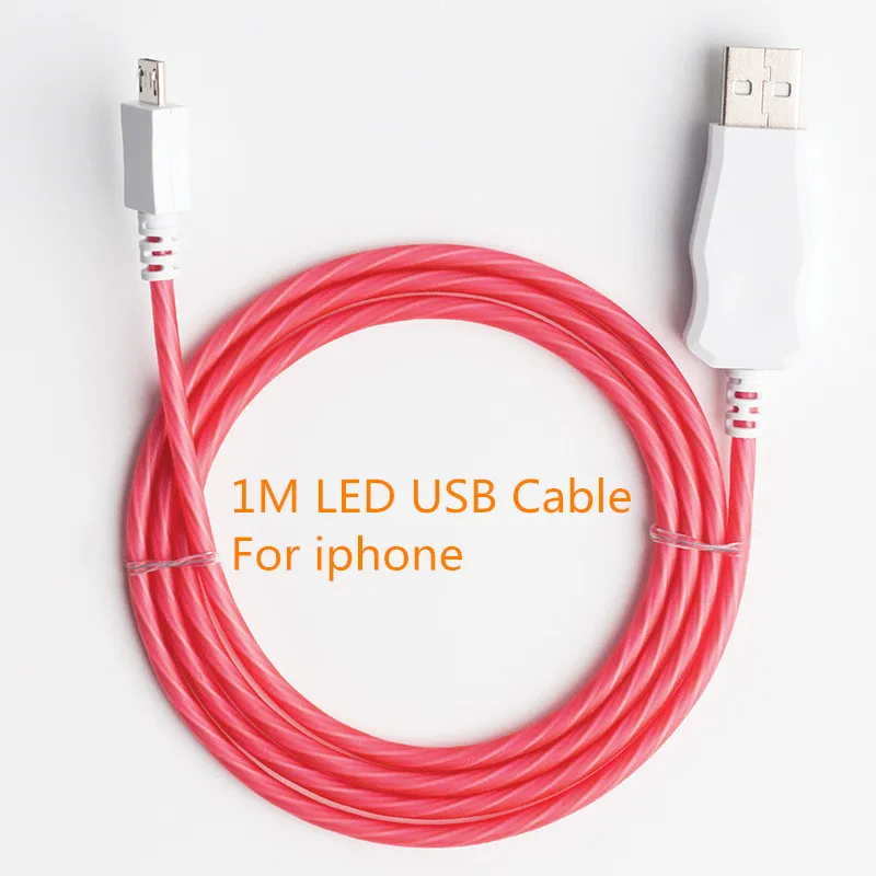 СВЕТОДИОДНЫЙ световой поток Usb Тип Кабеля C Micro Usb зарядный кабель для передачи данных для iphone 8 7 plus X samsung Galaxy S10e S10+ Note8 зарядное устройство для Android - Цвет: Figure