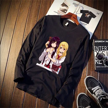 

Skipoem Citrus Anime Girls Flower Dream Funny Tshirt Custom Cotton O Neck Top Tees Plus Size Long Sleeve Brand Unisex Shirts