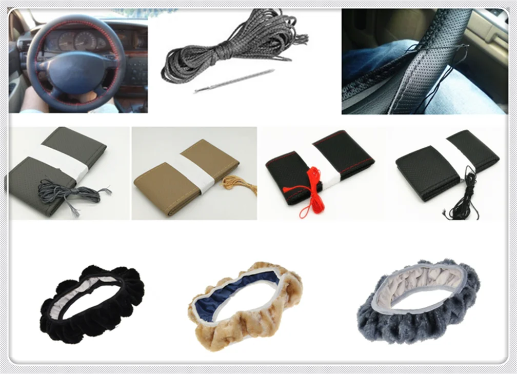 

Auto parts soft fiber leather braided steering wheel cover for Kia Forte Ceed Stonic Stinger Rio Picanto Niro