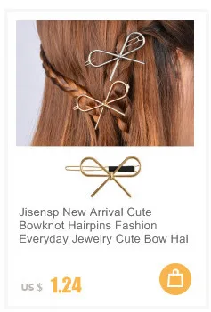 Jisensp, модные женские аксессуары для волос, треугольная заколка для волос, металлическая, Геометрическая, сплав, повязка для волос, луна, круг, заколка для волос, для девушек
