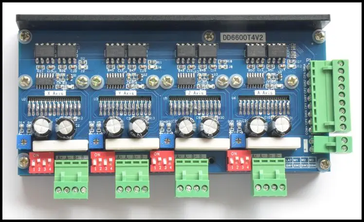 

Brand New Design 4 Axis 2 Phase Stepper Motor Driver 4A16 Subdivision TB6600 DD6600T4V2