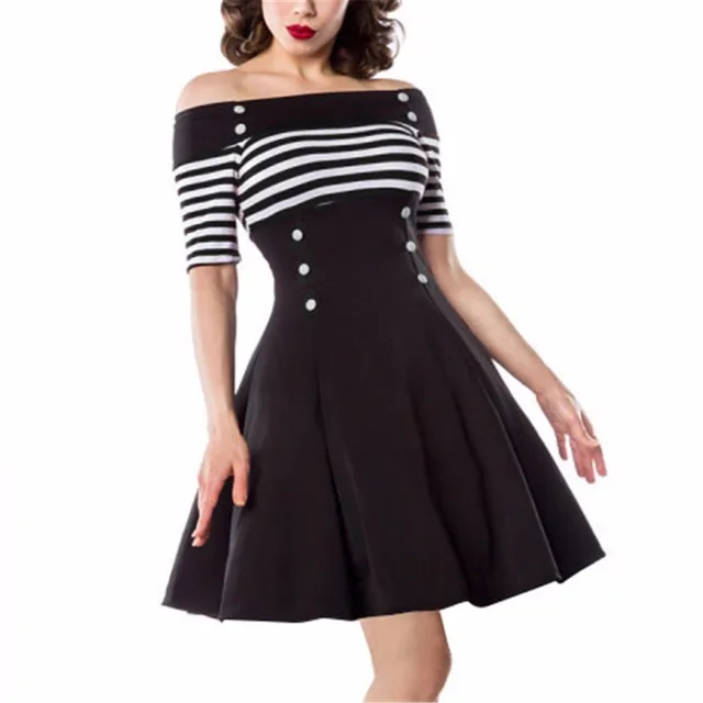 50s vintage dress retro dress 1950s style pin up rockabilly alternative ...