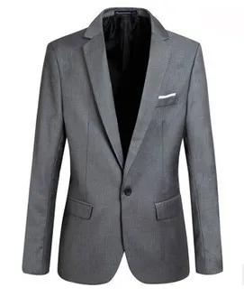 Новинка, мужской деловой костюм, мужской костюм для отдыха, мужской костюм в Корейском стиле, мужская куртка - Цвет: 302 grey