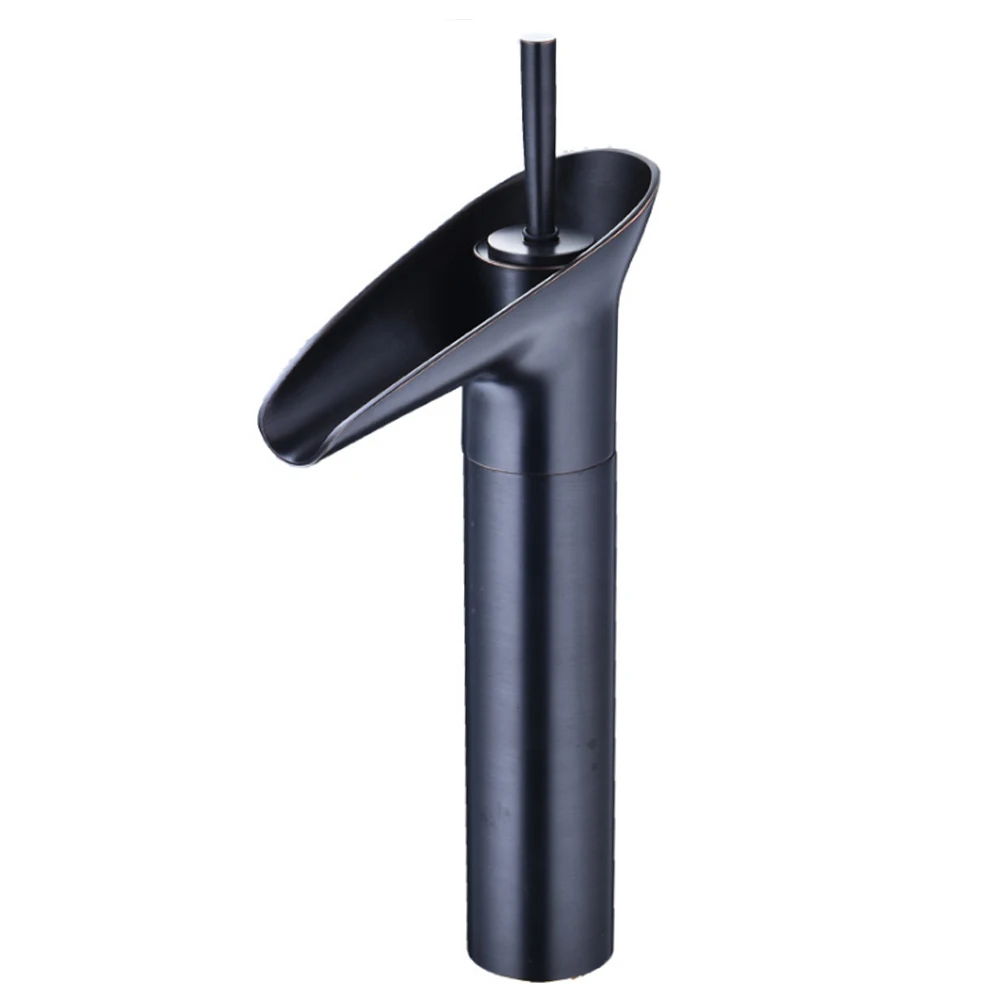 

Bathroom Faucet Black Taps Hot And Cold Copper Wash Face Faucet Waterfall Bathroom Retro Faucet Hot And Cold Water Bathroom