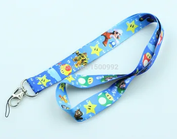 

20Pcs Popular Super Ma rio Style mobile Phone lanyard Key chain Strap Charm Gift Free shipping WG73