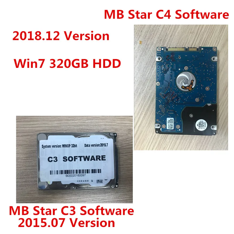 

2019 Newest For MB Star Diagnosis C3 2015.07 120GB / C4 2019.09 320GB HDD 64bit Diagnosis C4 Full Software Free Shipping