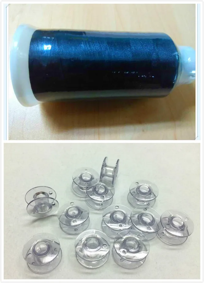 5000m Large Spool Polyester Pre filled Sewing Embroidery Bobbin Thread