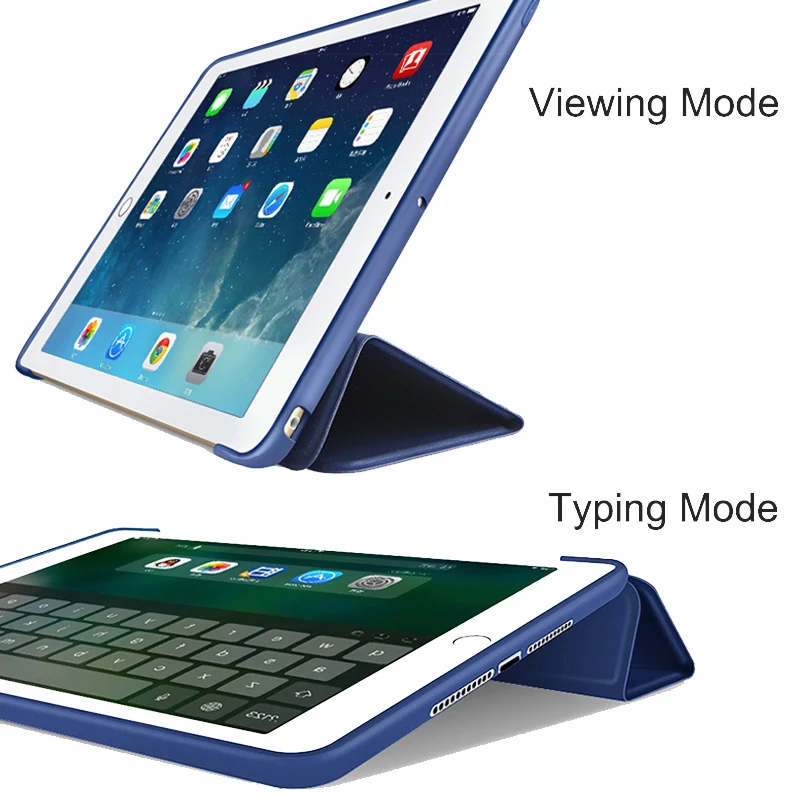 Магнитный смарт чехол для iPad 5/6 9 7 2017 тонкий защитный подставка Air / 2