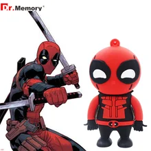 Флеш-диск USB 2,0 Cartoon Deadpool Minions Memory stick 128 Гб 64 ГБ 32 ГБ 16 ГБ 8 ГБ 4 ГБ Marvel Comics креативный Флешка классный подарок
