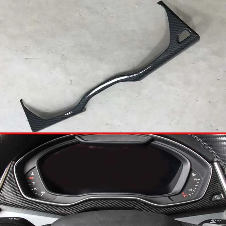 

For Audi Q5 FY 2018 2019 Decorate Accessories Carbon Fiber Style Interior Instrument Panel Around trim