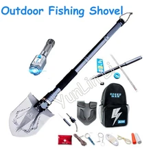 Outdoor Fishing Industry Shovel Multi-functional Folding Shovels Military Shovel Fishing Camping Tools