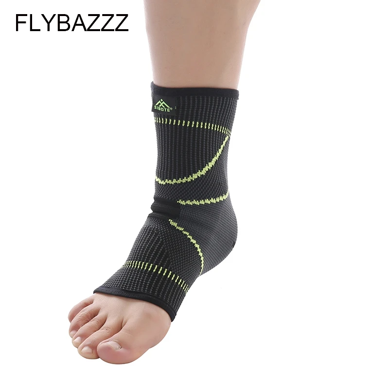 FLYBAZZZ Sports Ankle Support Ankle Pads Elastic Brace Guard Foot Basketball Football Anti Sprained Ankles Protector Wrap Pads (2)
