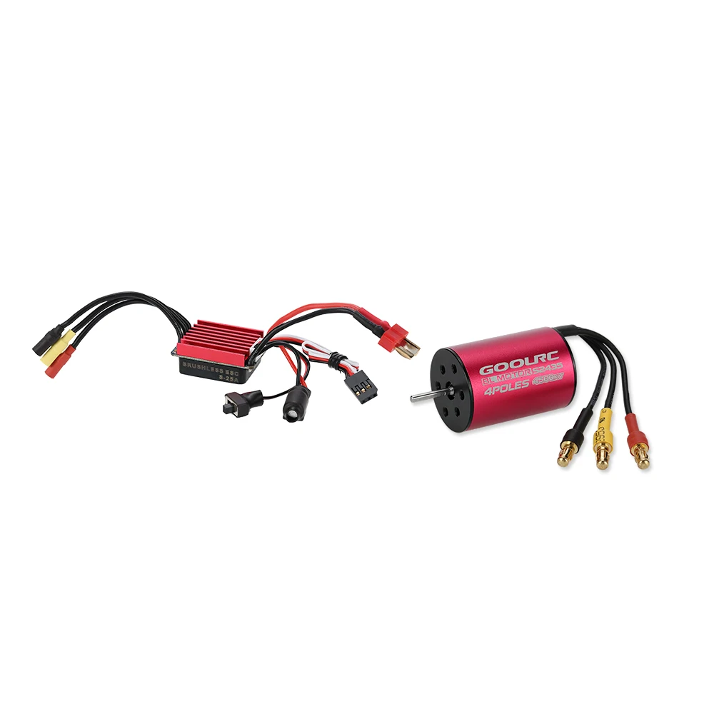 

Original GoolRC S2435 4500KV Sensorless Brushless Motor and 25A Brushless ESC Combo Set for 1/16 1/18 RC Car Truck Parts
