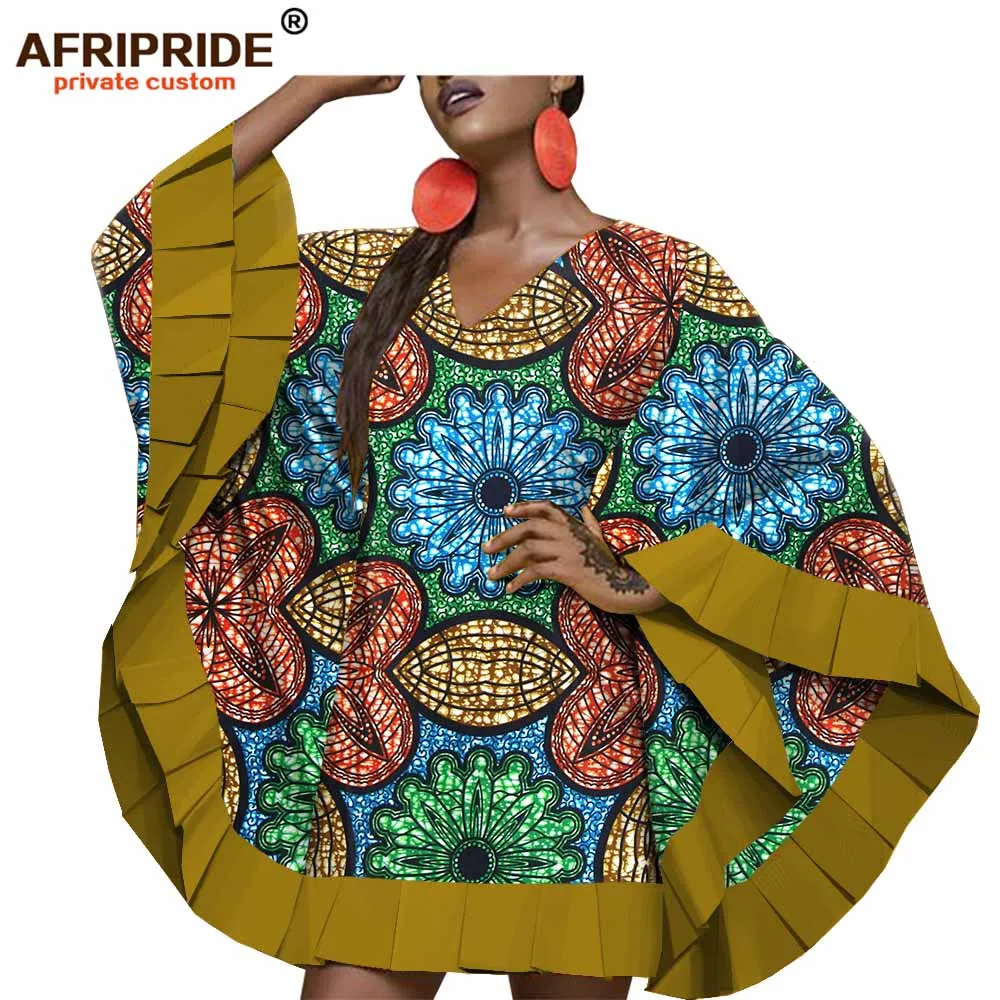Весеннее платье рубашка с принтом в африканском стиле для женщин AFRIPRIDE по