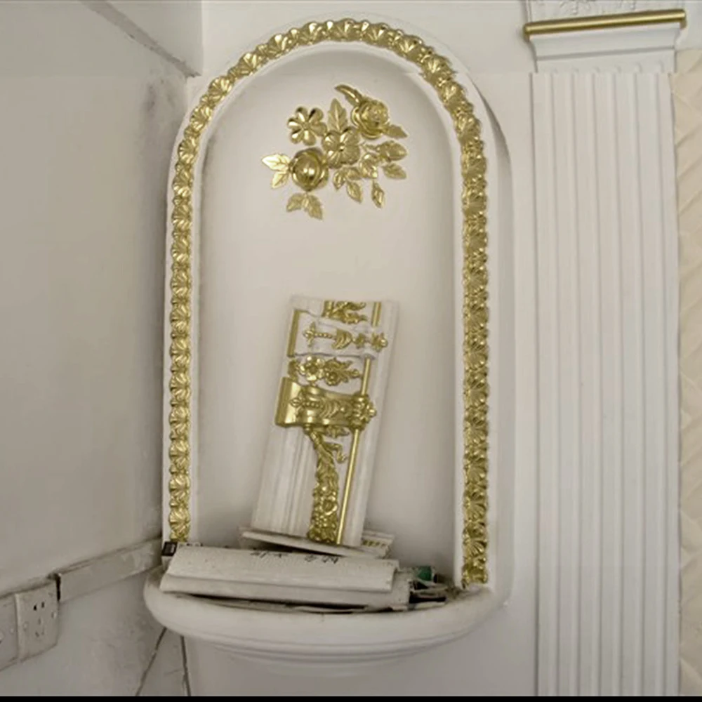 1000 шт. 14x13 5 см руки захватывают Champagne Gold Фольга качество украшение храма