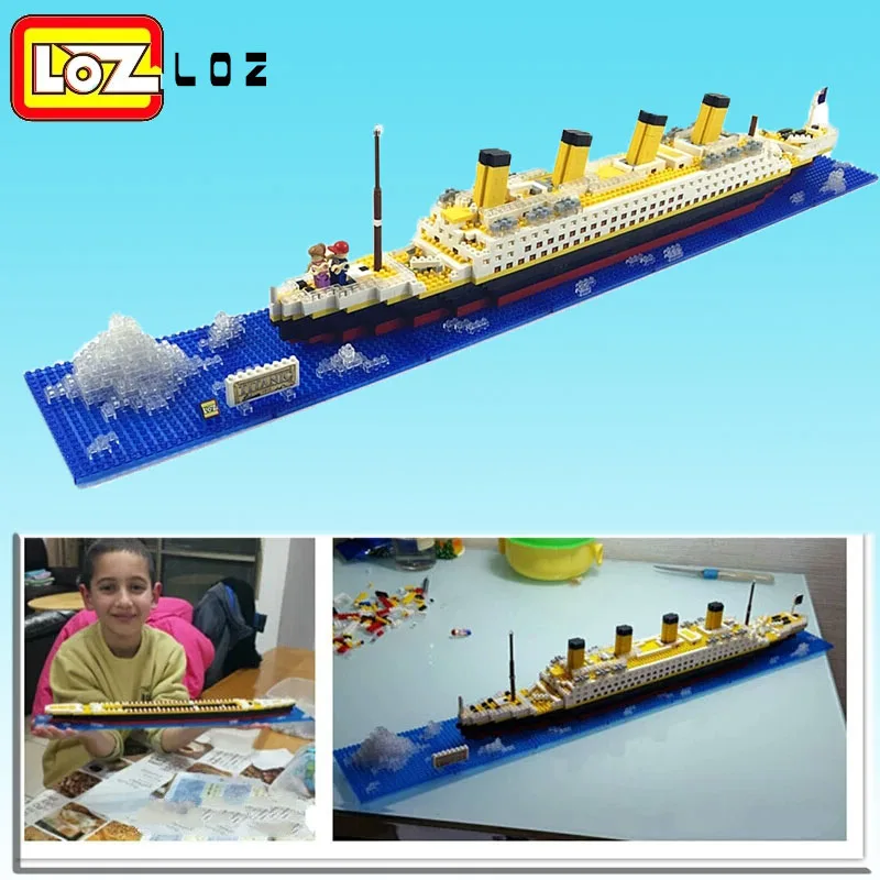 Строительные блоки LOZ Toys RMS Titanic Ship 3D строительные игрушка титановая лодка модель